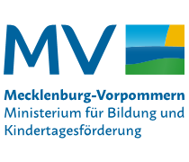 Logo des Ministeriums für Bildung und Kindertagesförderung Mecklenburg-Vorpommern.