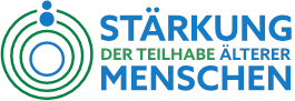 Logo des Förderprogramms „Stärkung der Teilhabe älterer Menschen“.